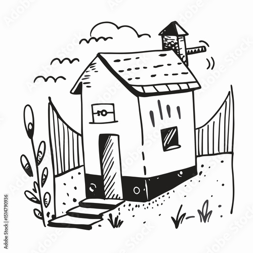 vector illustration of a house