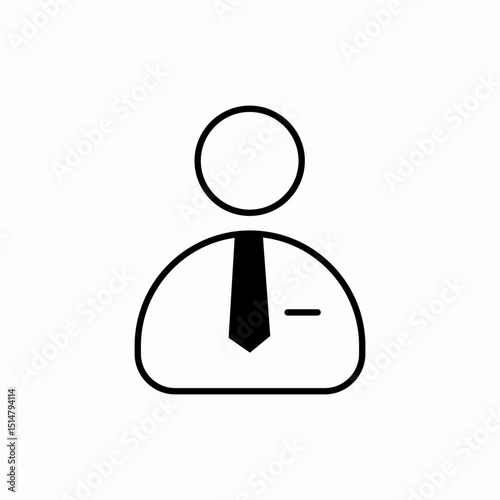 User profile person icon vector sign