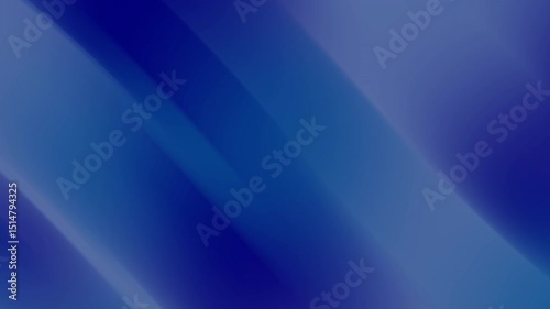 Abstract video with diagonal blue and dark blue gradient lines. Smooth motion and subtle color variations create a calming atmosphere.