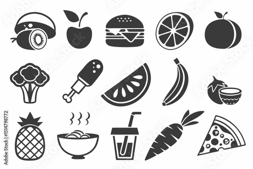 food icons set