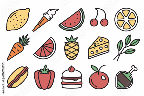 set of vegetables