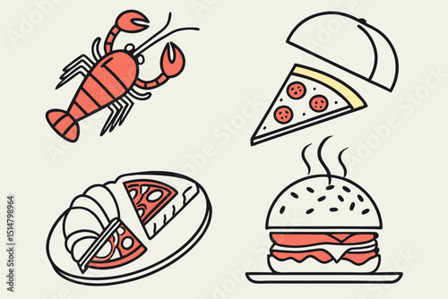 set of vector icons
