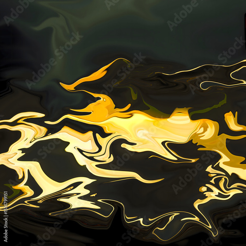 yellow and black