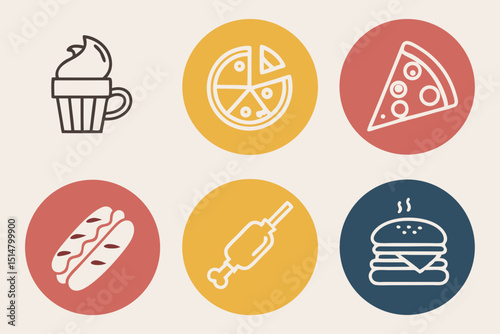set of easter icons