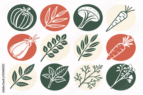 set of vector icons