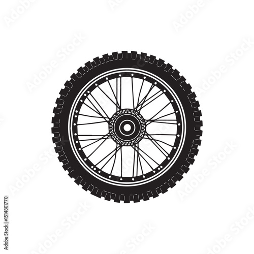 wheel of a bicycle