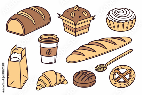 set of bread