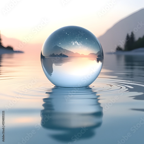 Wallpaper Mural crystal ball on the water Torontodigital.ca
