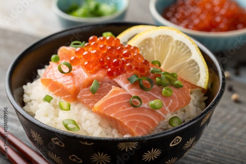 Salmon and Roe Rice Bowl
