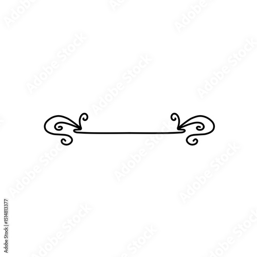 openwork divider handdrawn