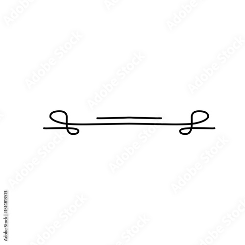openwork divider handdrawn
