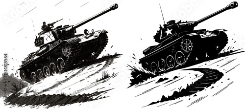 Powerful Military Tanks in Action - World War Era Combat Vehicles