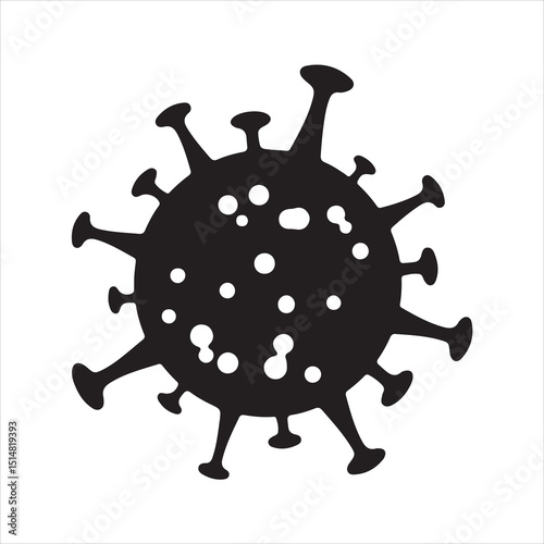 Flu infection. Red Symbol Corona Virus Infection