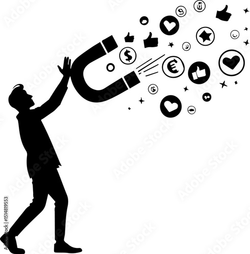 Digital Marketing Attraction - Social Media and Financial Engagement Magnet