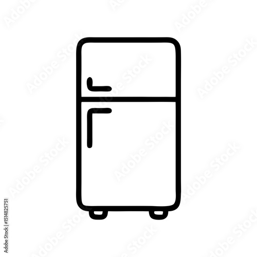 Freezer Outline Icon – Cold Storage Appliance for Kitchen and Food Preservation