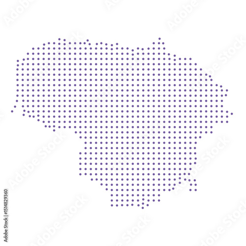 Liechtenstein map dotted pattern design purple circle