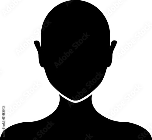 Vector silhouette of a woman