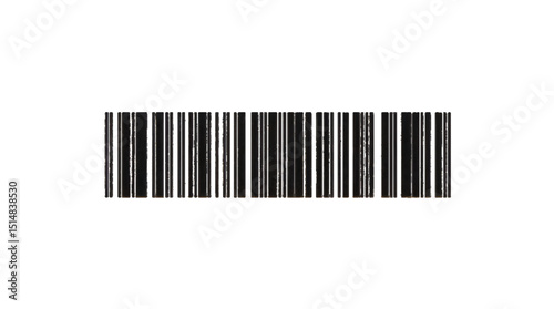 Black barcode Tag Products Bar Code Icon, Code Stripes Sticker Label Design Products, Isolate On Transparent Background Cut Out 