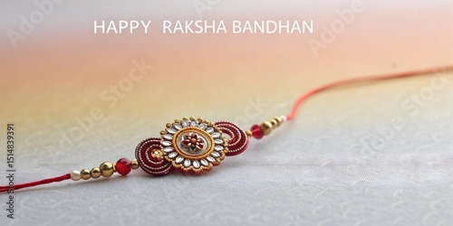 Happy Raksha Bandhan Indian festival celebration cultural background