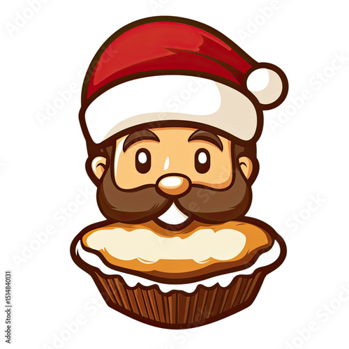 Santa Muffin Festive Treat.