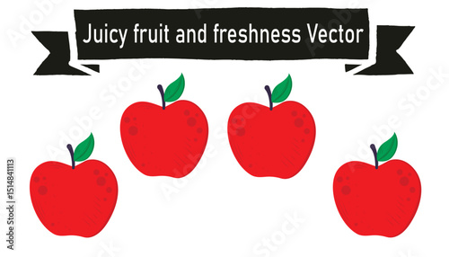 Juicy fruit freshness vector 