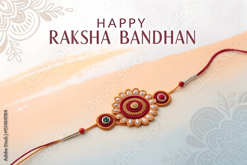 Happy Raksha Bandhan Indian festival celebration cultural background