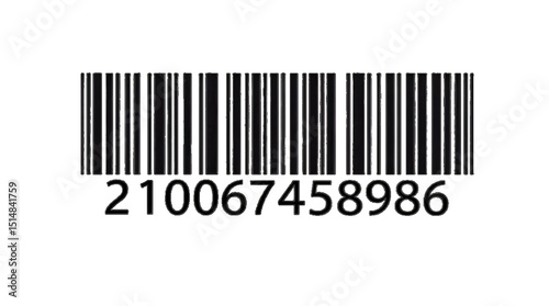 Black barcode Tag Products Bar Code Icon, Code Stripes Sticker Label Design Products, Isolate On Transparent Background Cut Out 