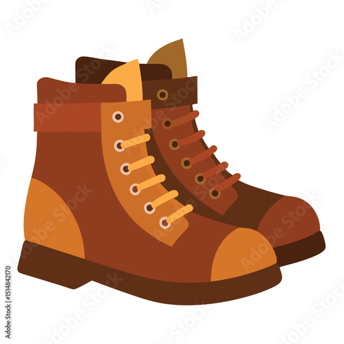 vector illustration of a boot