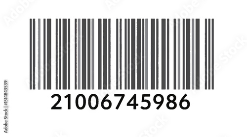 Black barcode Tag Products Bar Code Icon, Code Stripes Sticker Label Design Products, Isolate On Transparent Background Cut Out 