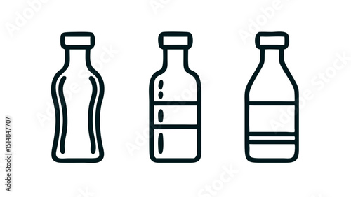 vector illustration of bottle