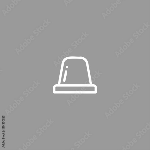 Emergency Siren icon logo flat vector design