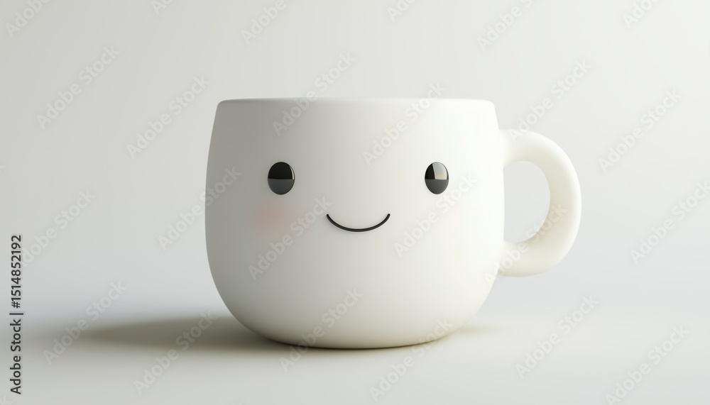 Close-Up Of White Mug Mockup On White Background Featuring Clipping Path. Blank Ceramic Coffee Cup Product Mockup With Clean Design. Close-Up Of White Mug Mockup On White Background Featuring Clipping Path. Blank Ceramic Coffee Cup Product Mockup With Clean Design.