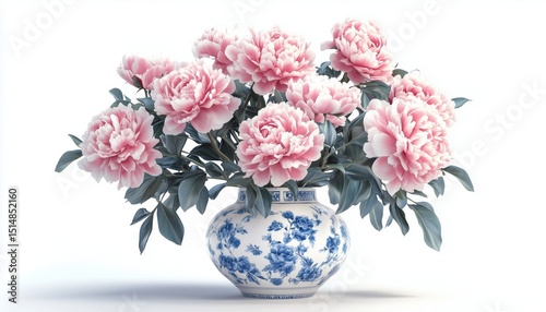 Wallpaper Mural Oil Painting Masterpieces Featuring Full Peonies In A Vintage Pattern From The Dutch Still Life Tradition Torontodigital.ca