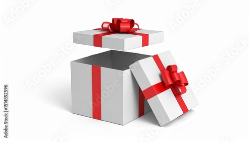 gift box with red ribbon