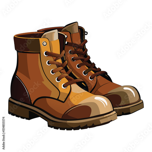 Pair of Brown Leather Boots