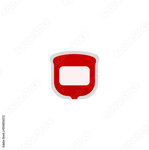 Medical blood bag vector illustration 