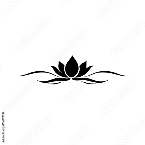 Lotus flower icon 