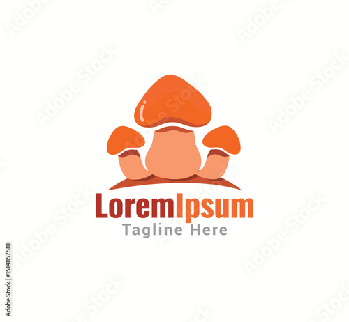 Mushroom manual vector logo design