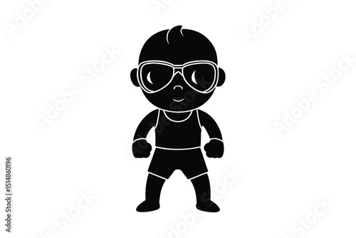 boxer dog cartoon silhouette vector