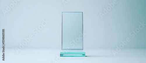 Clear Glass Award Display Stand