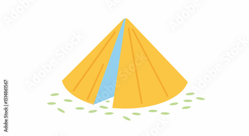 Cute Camping Tent Illustration