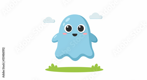 Cute Ghost Halloween Cartoon