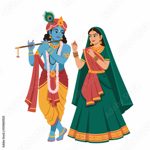 Krishna And Radha Divine Love