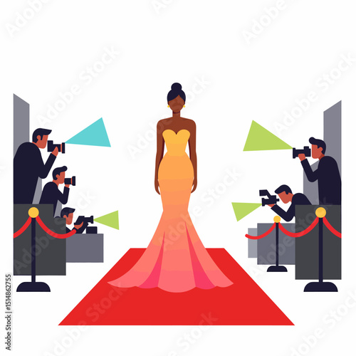 Red Carpet Glamour Celebrity Fashion