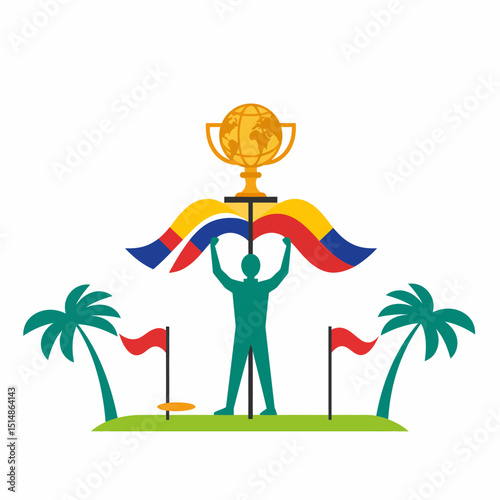 Golf Championship Tropical Trophy Victory