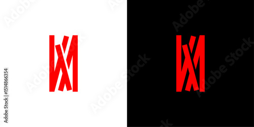 ka letter logo, na letter, wa letter, simpel logo