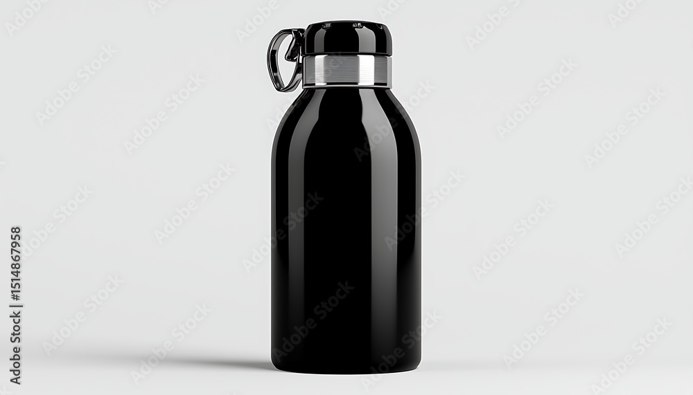 Black Water Bottle Mockup Black Water Bottle Mockup
