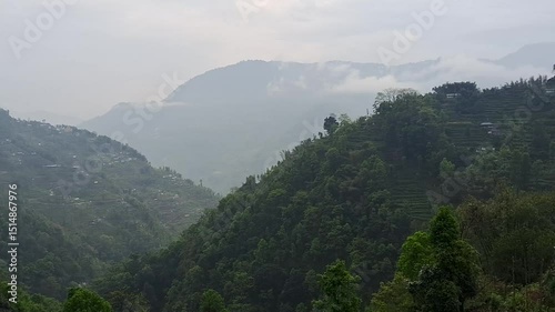 Yuksom mountain scenic view, Sikkim, India 
