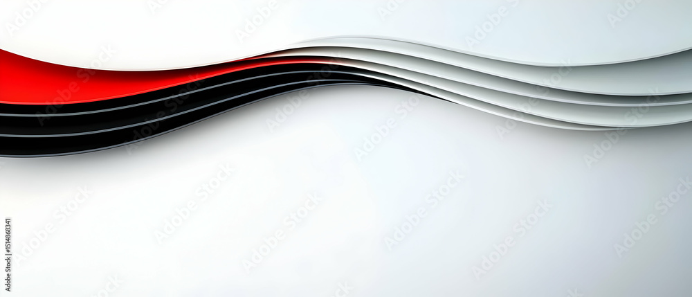Fototapeta premium Abstract Colorful Wave Background Design