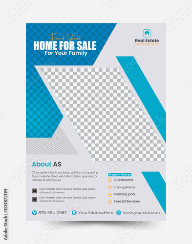 
Dream House for Your Family Real Estate Flyer Design